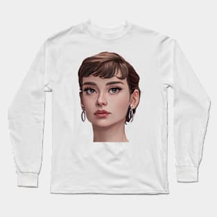 Audrey Hepburn Long Sleeve T-Shirt